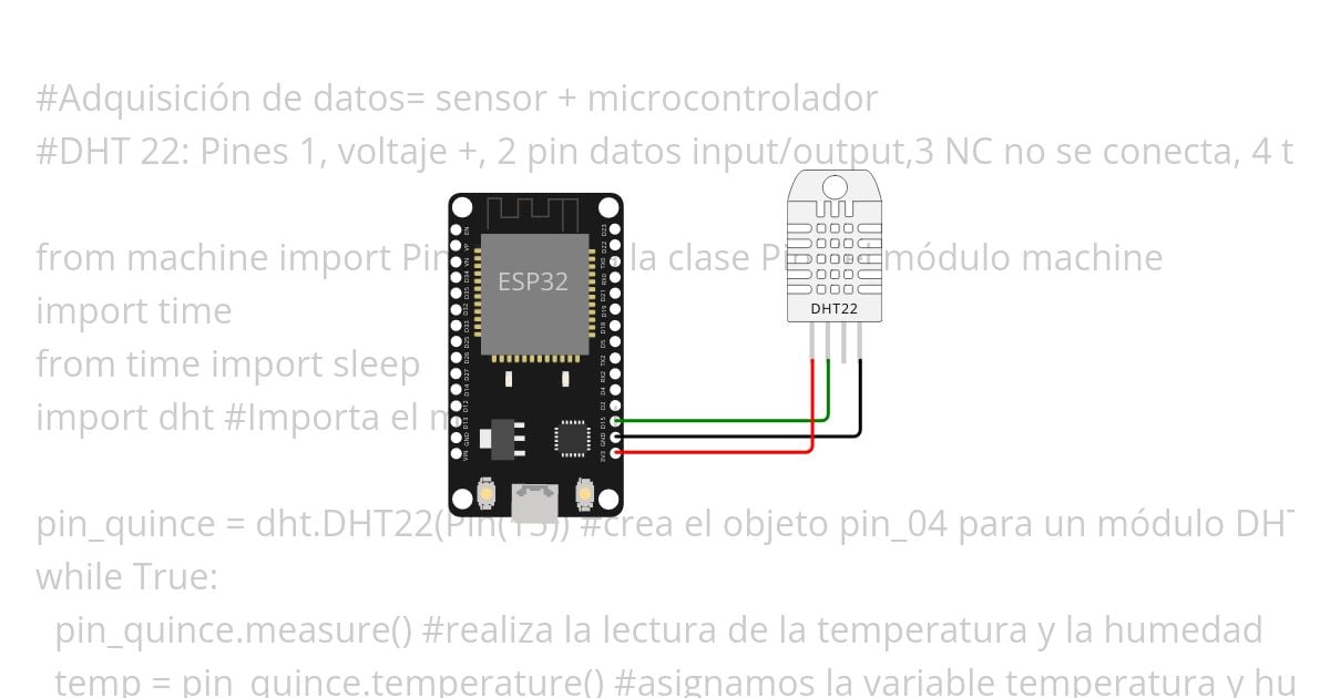 Sensor de temperatura y humedad simulation