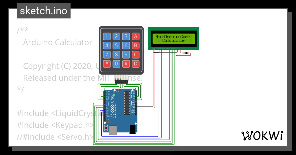 calcu - Wokwi Arduino and ESP32 Simulator