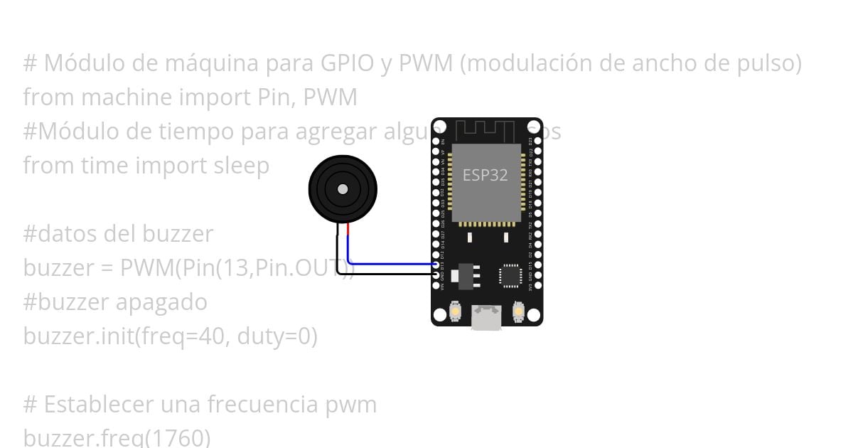 Buzzer, una nota simulation