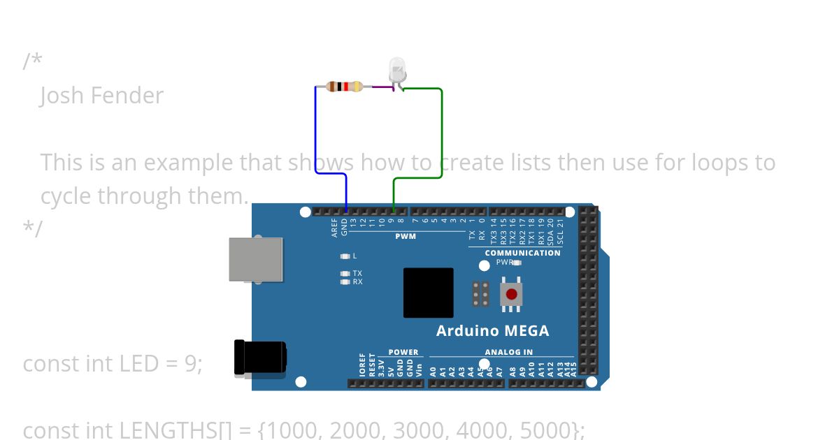 lists.ino simulation