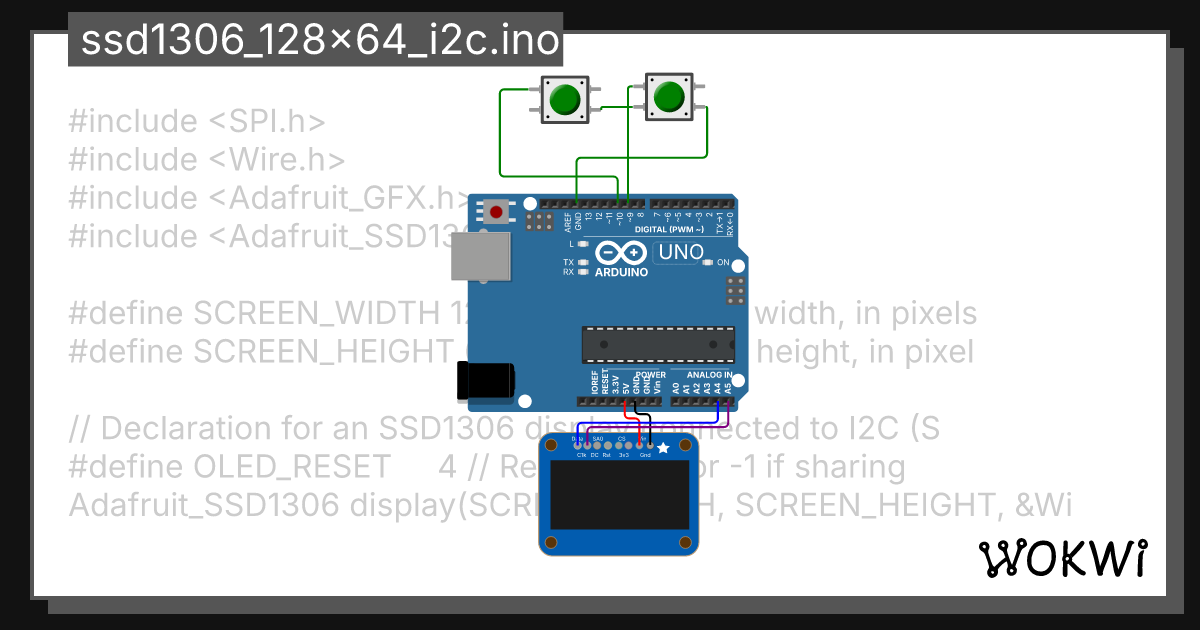 ssd1306_128x64_i2c.ino - Wokwi ESP32, STM32, Arduino Simulator