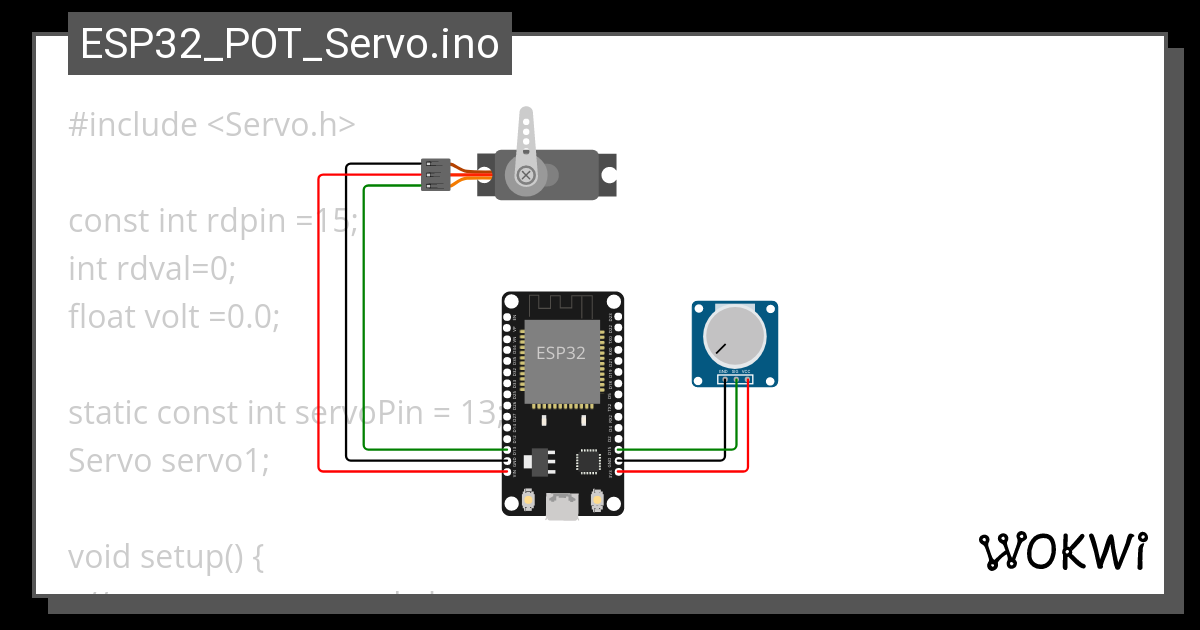 ESP32_POT_Servo.ino Wokwi ESP32, STM32, Arduino Simulator