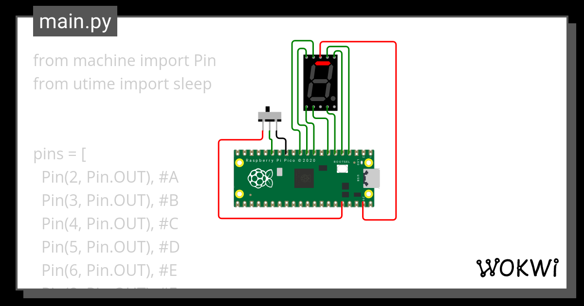 7 Segment Wokwi Esp32 Stm32 Arduino Simulator 9145