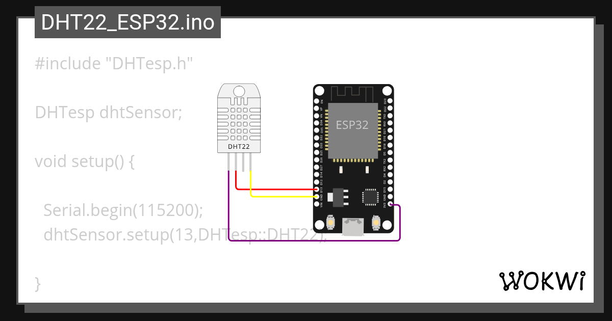 DHT22_ESP32.ino - Wokwi ESP32, STM32, Arduino Simulator