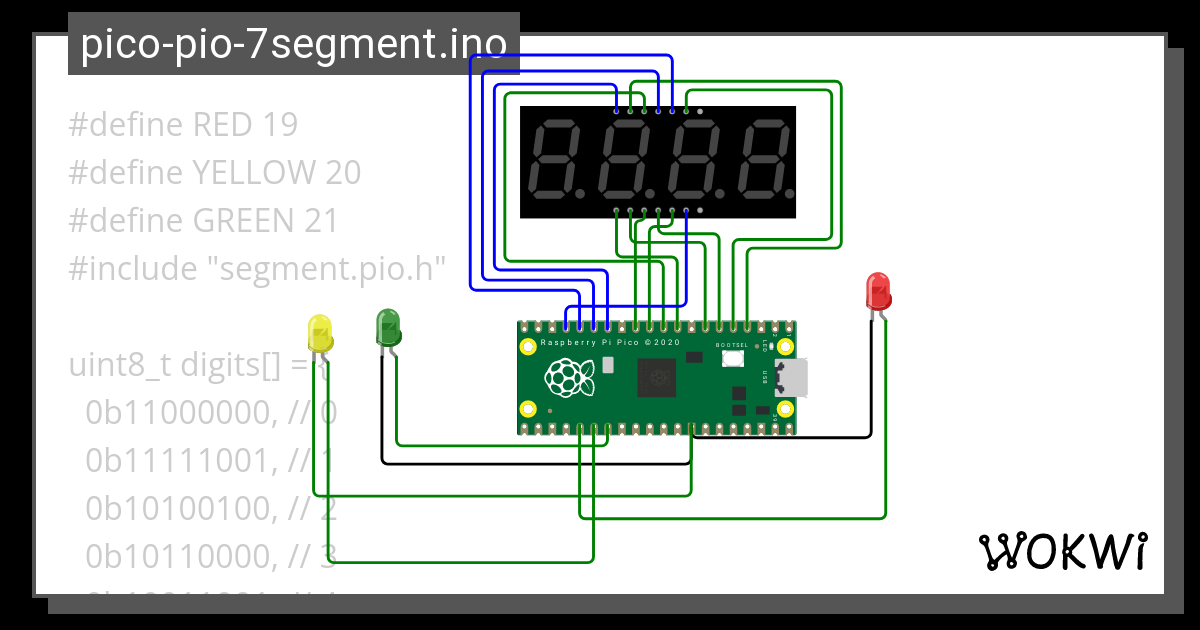 Pico 7segment Ino Wokwi Arduino And Esp32 Simulator 1364