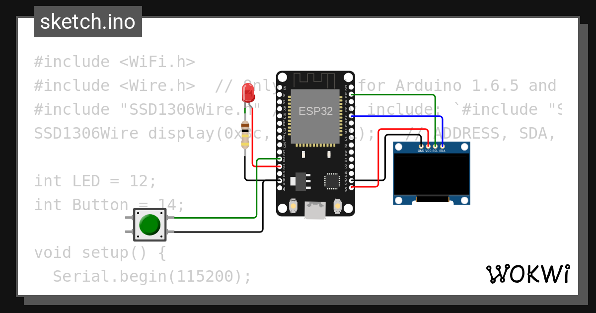 Display wokwi esp32 stm32 arduino simulator