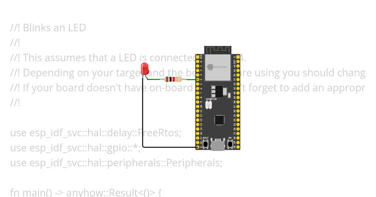 [esp32s2 | rust | std]  blinky simulation