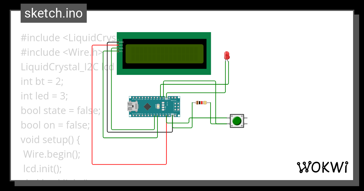 led+button - Wokwi ESP32, STM32, Arduino Simulator