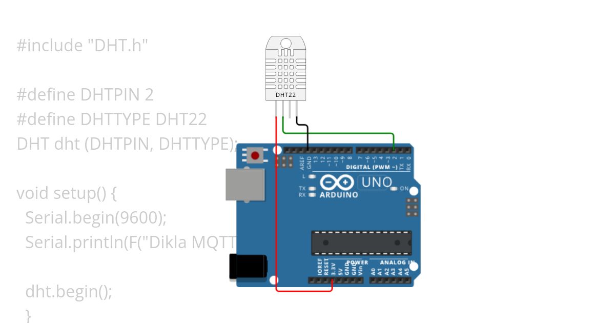 DHT22.ino simulation