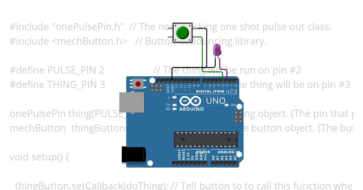 onePulseClassExample.ino simulation