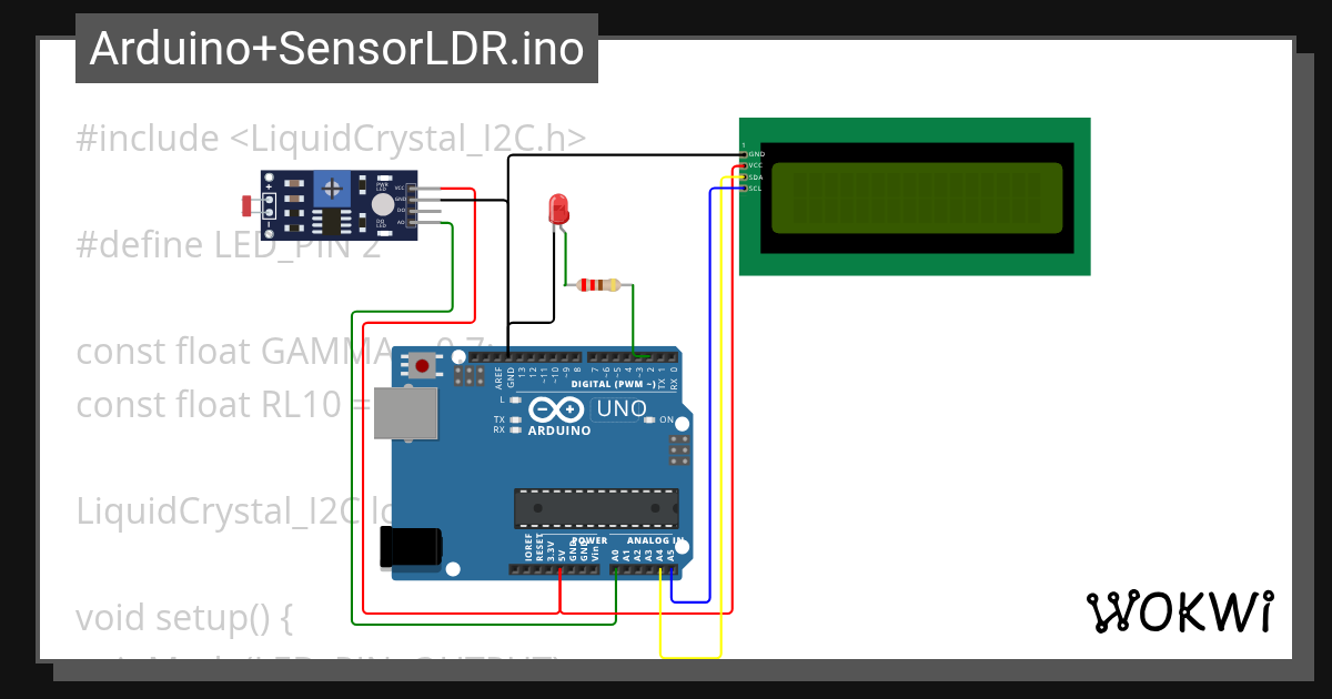 Arduino+SensorLDR.ino - Wokwi ESP32, STM32, Arduino Simulator