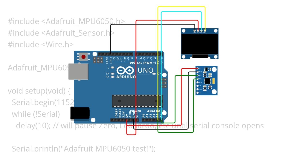 gyroscope dan OLED simulation