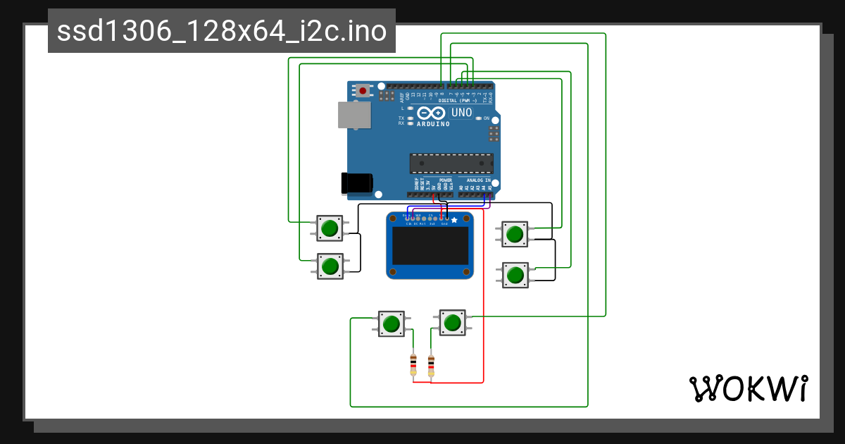 Progress Bar Ssd1306 128x64 I2c Ino Wokwi Arduino And Esp32 Simulator ...