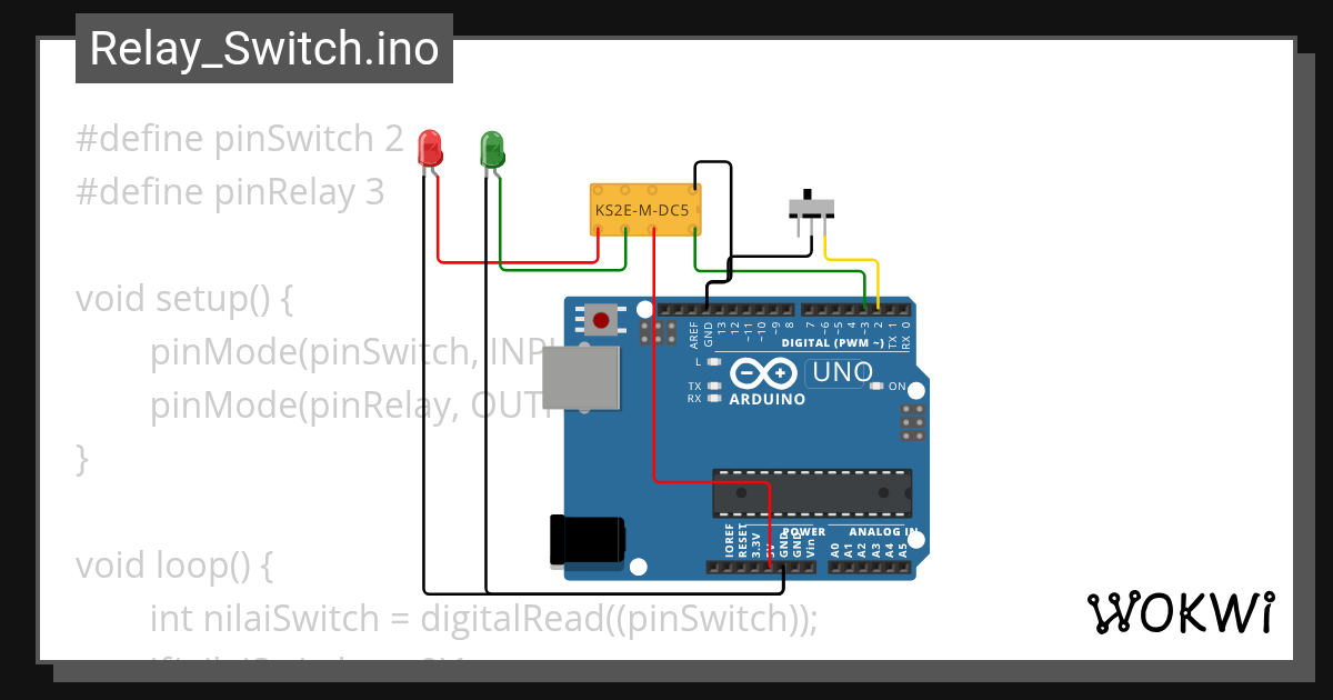 Relay_Switch.ino - Wokwi ESP32, STM32, Arduino Simulator