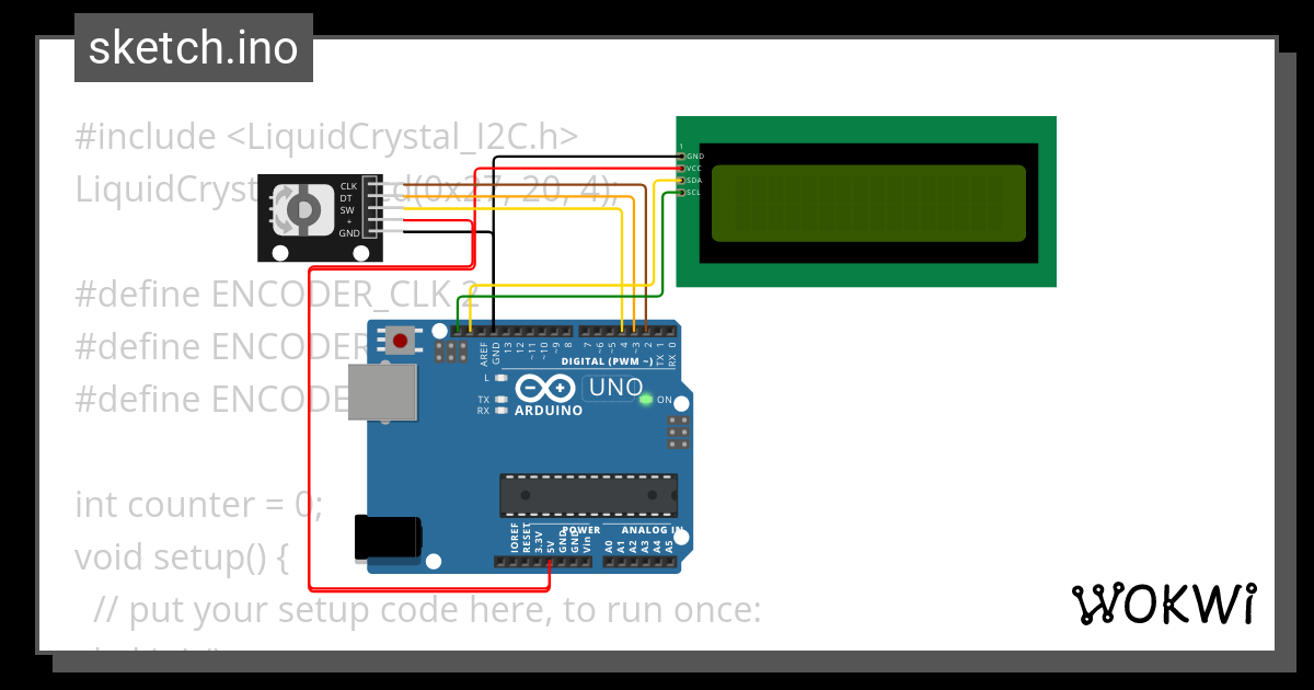 Counter Lcd I2c.ino - Wokwi Esp32, Stm32, Arduino Simulator