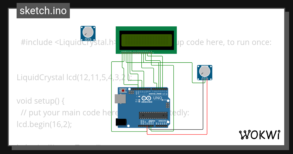 LCD - Wokwi ESP32, STM32, Arduino Simulator