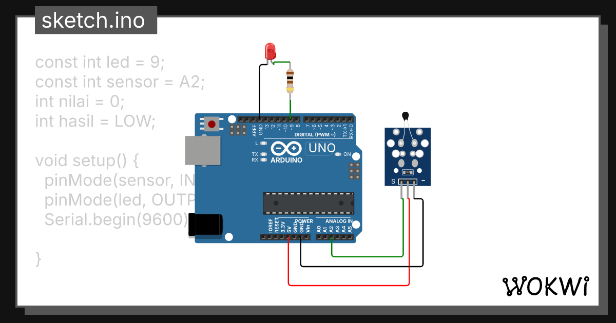 Temperature sensor Arduino.ino - Wokwi ESP32, STM32, Arduino Simulator