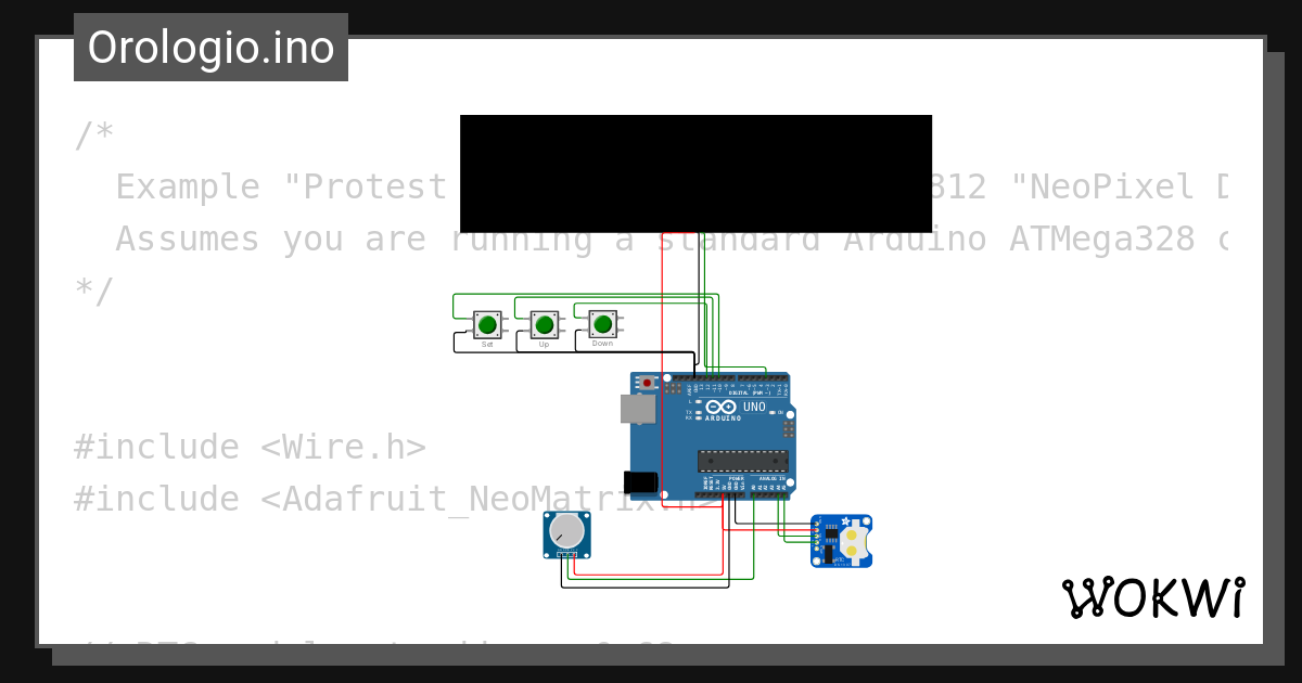 scrolling-clock.ino - Wokwi Arduino and ESP32 Simulator