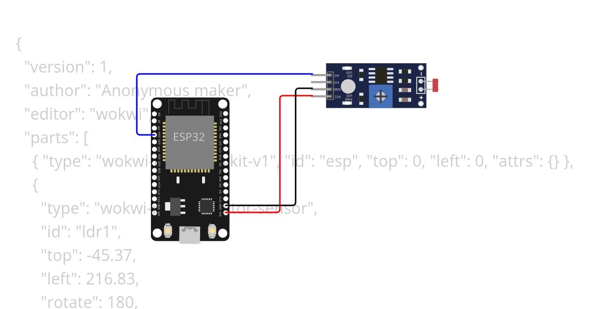 Sensor de luz simulation