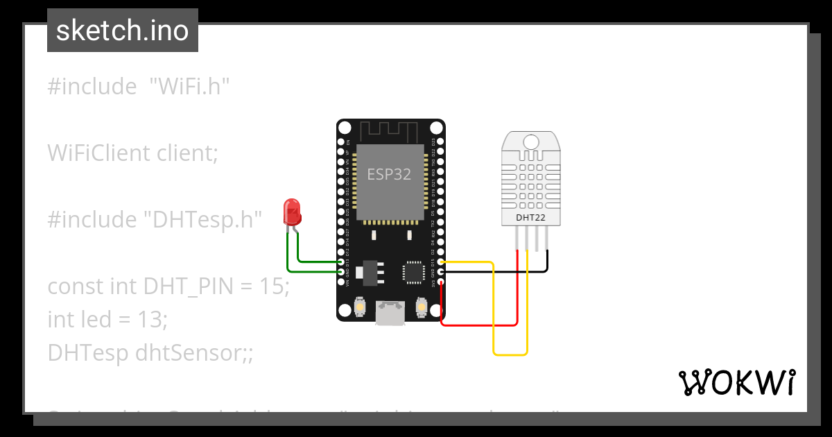 Pengukuran Suhu Kelembapan Menggunakan Led Dan Buzzer Wokwi Arduino Vrogue 8467