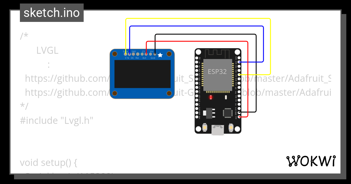 手搓LVGL - Wokwi ESP32, STM32, Arduino Simulator