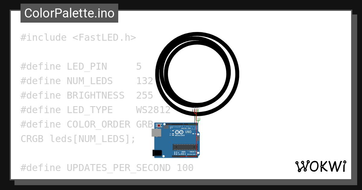 Colorpalette ino wokwi esp32 stm32 arduino simulator