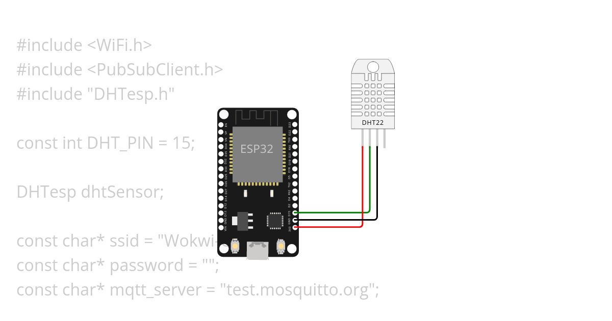 DHT22 dengan MQTT simulation