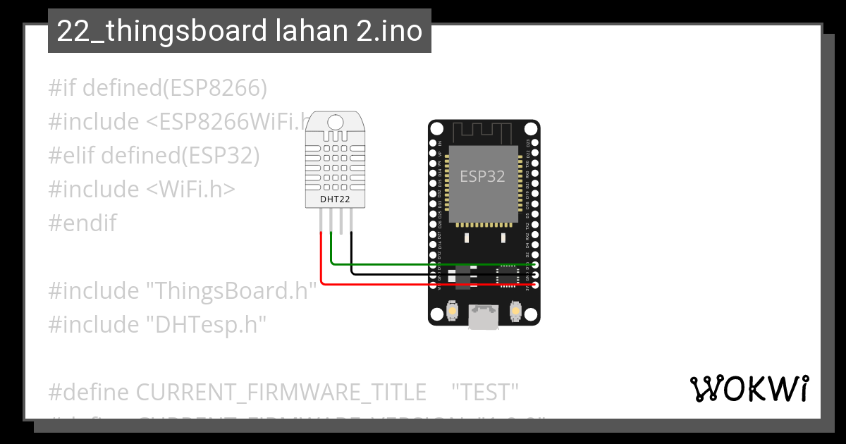 Visualisasi Lahan 2 Thingsboard Dht22 Esp32 Ino Wokwi