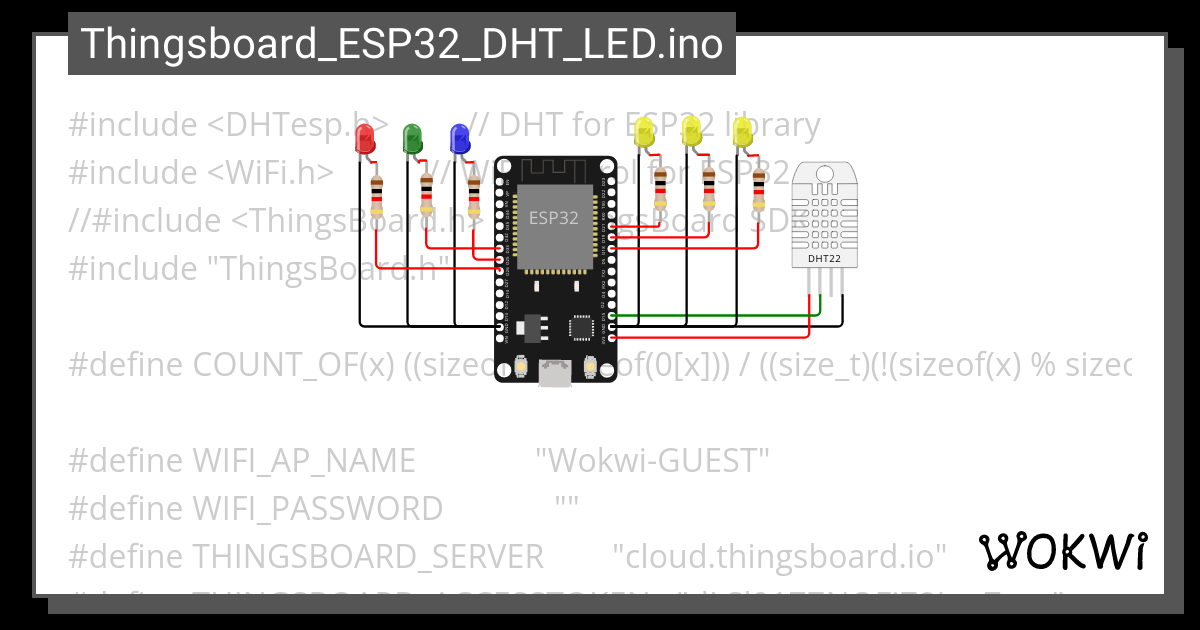 Esp Dht Led To Thingsboard Ino Wokwi Arduino And Esp Simulator My Xxx Hot Girl 8266