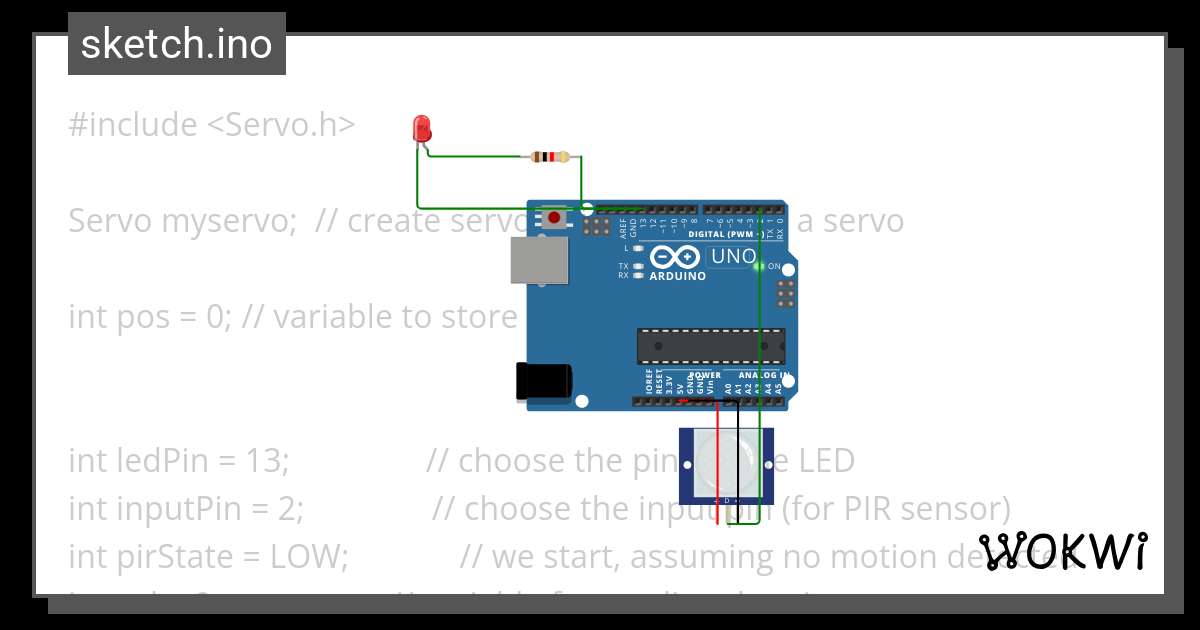 button controlled servo motor arduino