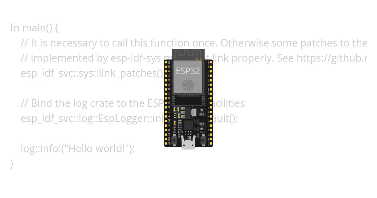 [esp32 | rust |std] template simulation