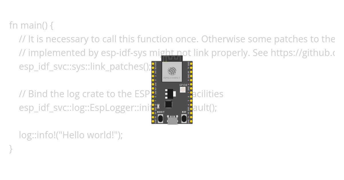 [esp32c3 | rust | std] template simulation