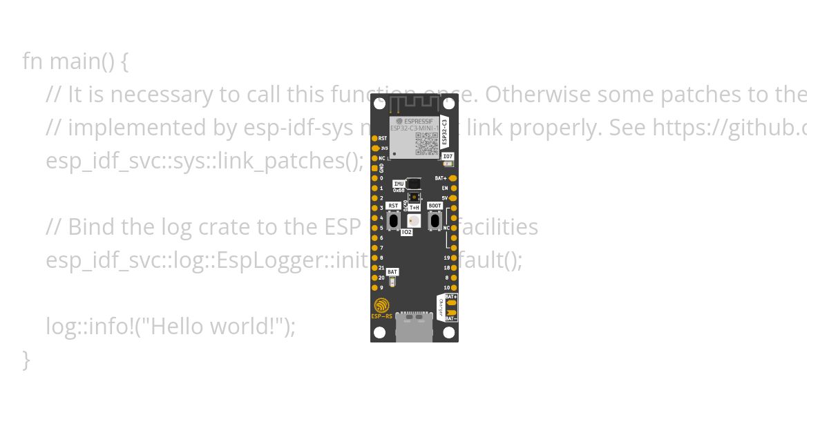 [esp32c3-rust | rust | std] template simulation