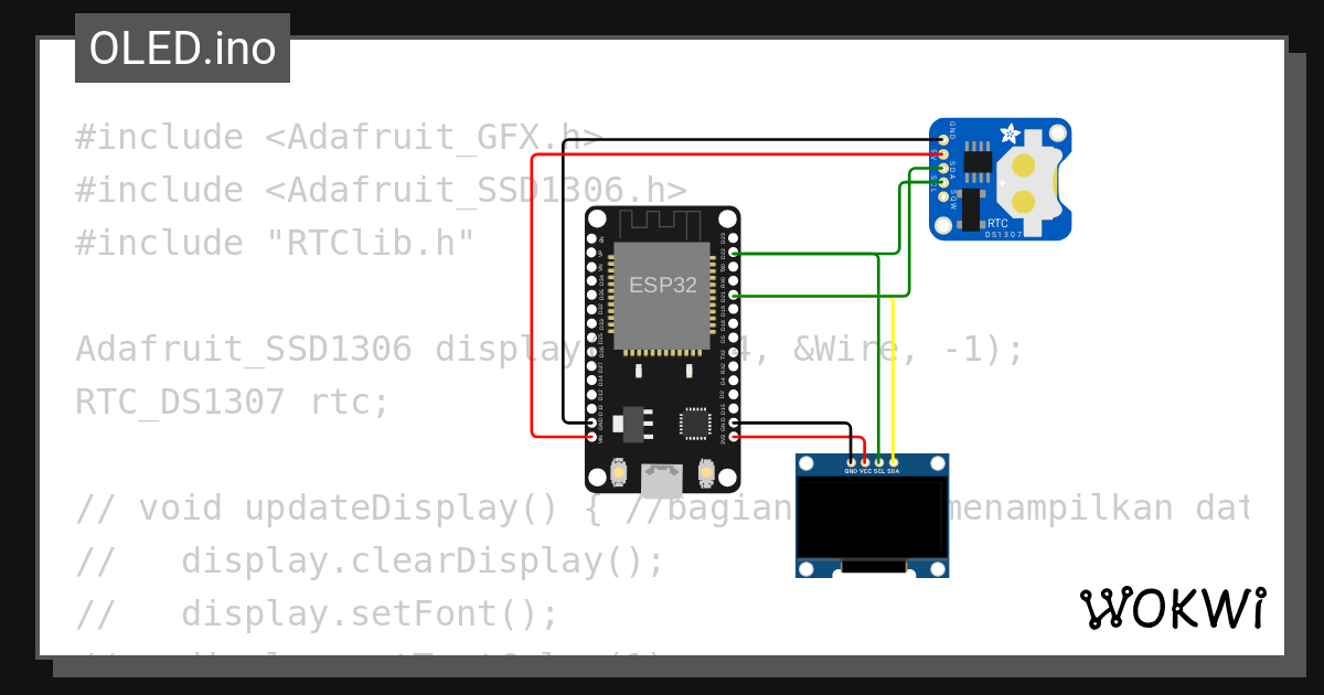 OLED.ino - Wokwi ESP32, STM32, Arduino Simulator