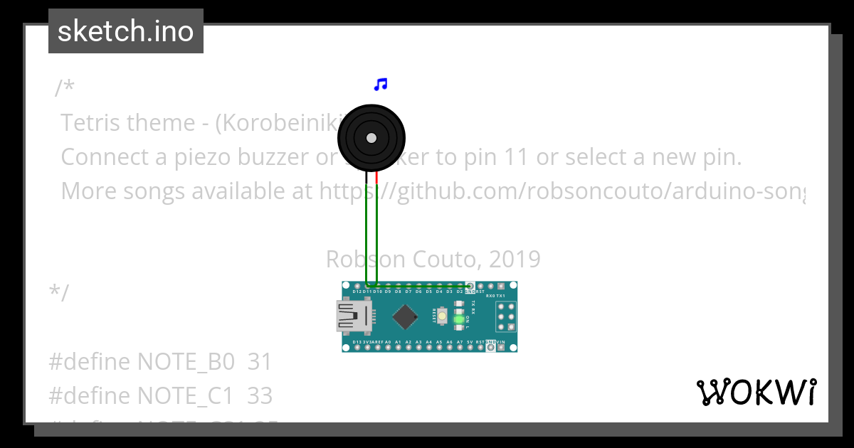 Music Wokwi Arduino And Esp32 Simulator