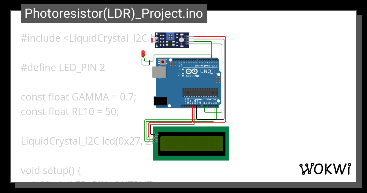 Photoresistor Ldr Project Ino Wokwi Esp Stm Arduino Simulator