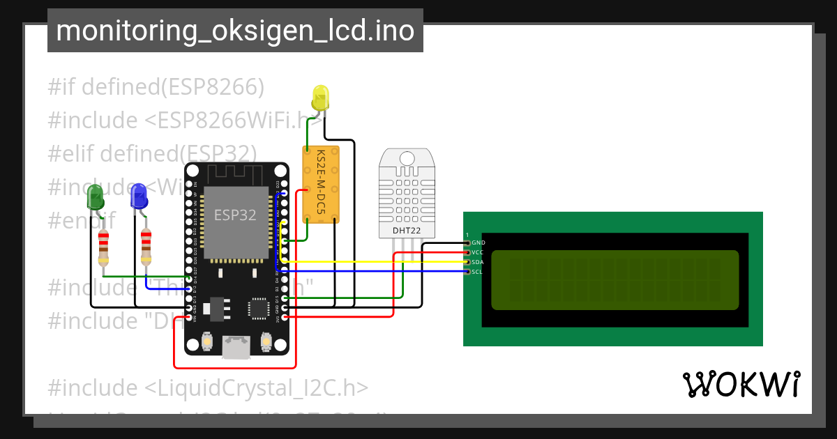 monitoring_oksigen_lcd.ino - Wokwi ESP32, STM32, Arduino Simulator