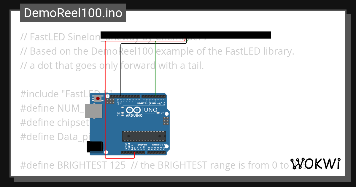 DemoReel100.ino - Wokwi ESP32, STM32, Arduino Simulator