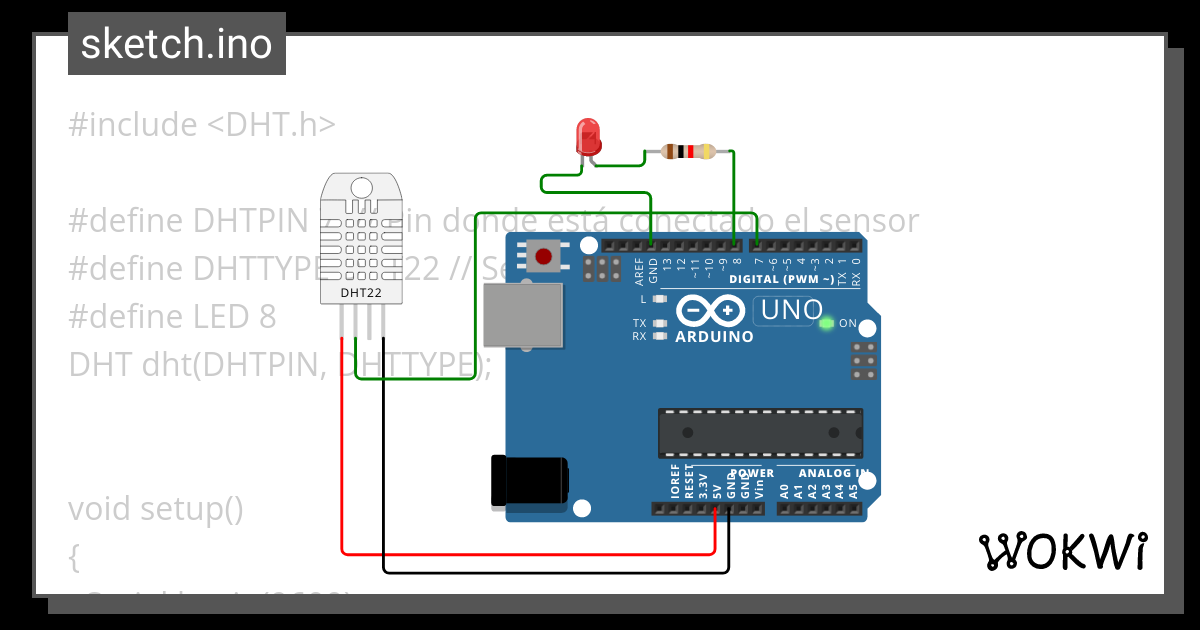 Dht Led Esp Test Ino Wokwi Esp Stm Arduino Simulat Nbkomputer