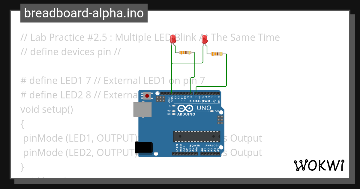 breadboard-alpha.ino - Wokwi ESP32, STM32, Arduino Simulator