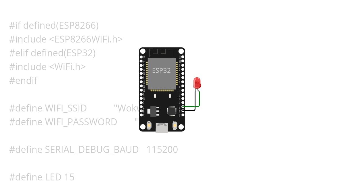 ESP32 WiFi connection simulation