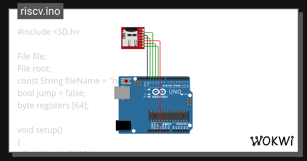 riscv.ino - Wokwi ESP32, STM32, Arduino Simulator