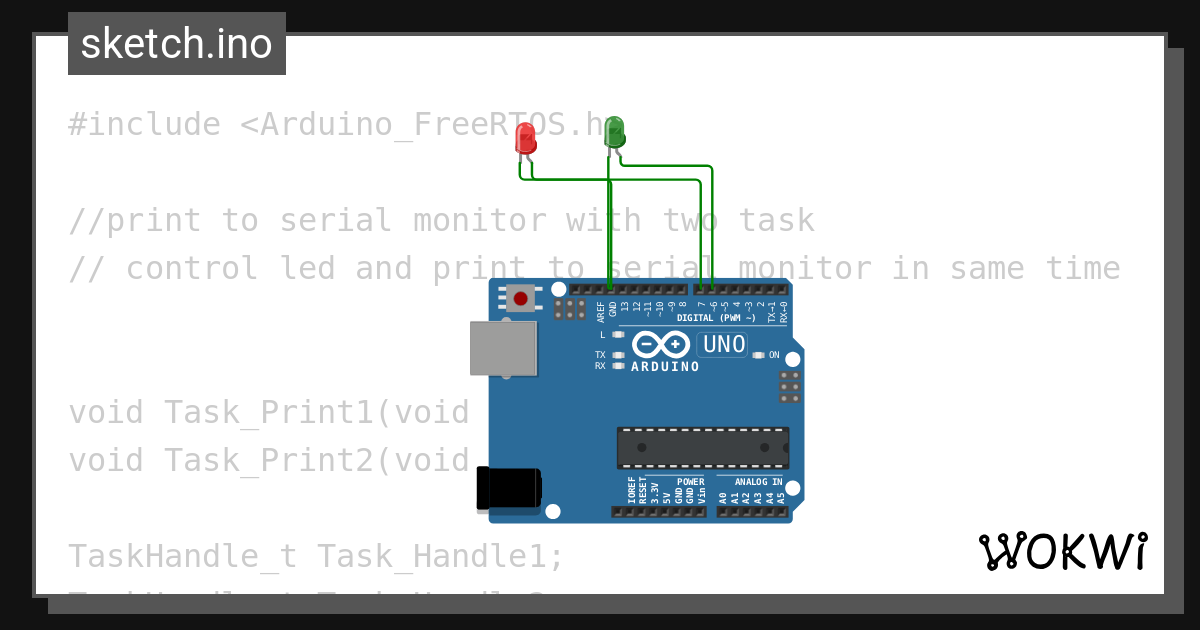 Sample freertos project wokwi esp32 stm32 arduino simulator
