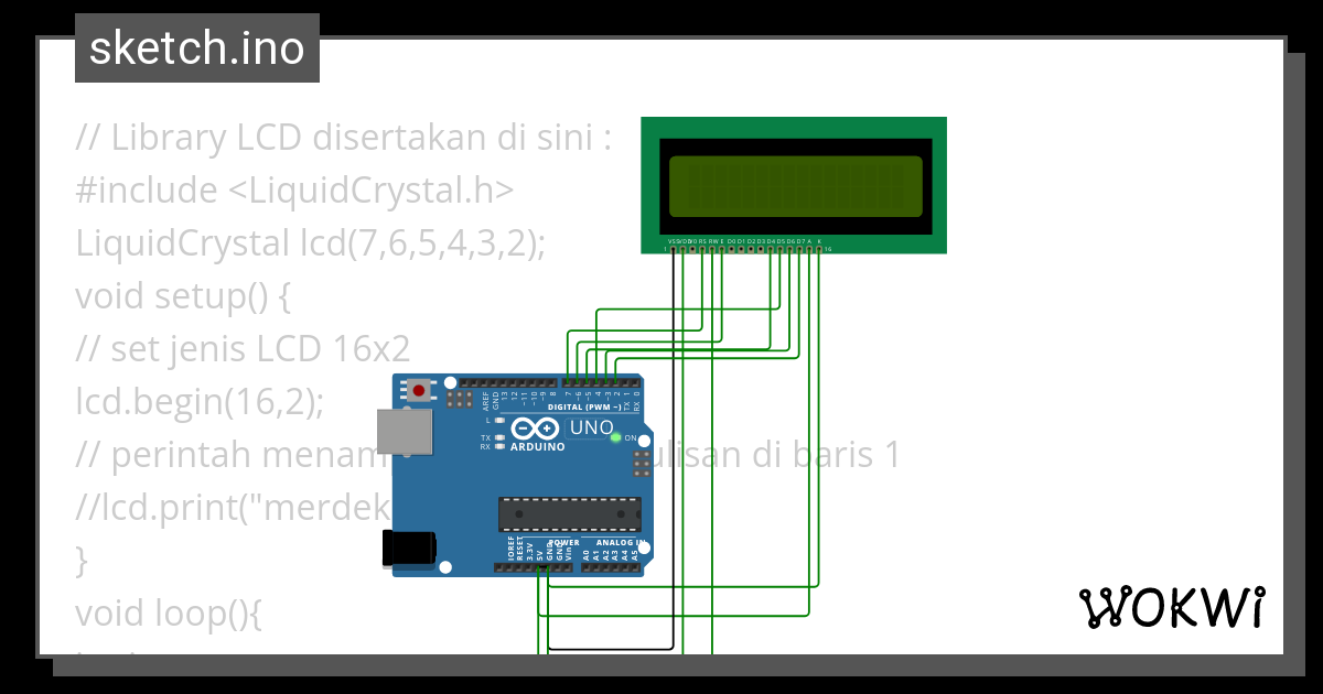 Lcd Running Text Wokwi Esp Stm Arduino Simulator