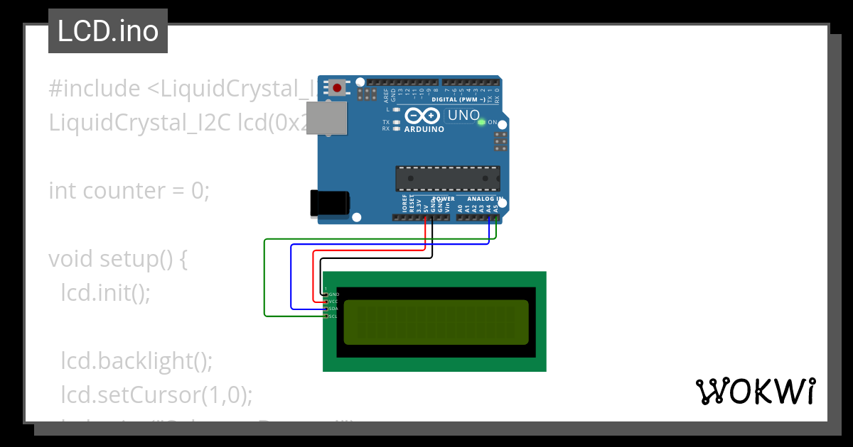 Lcd Ino Wokwi Esp Stm Arduino Simulator