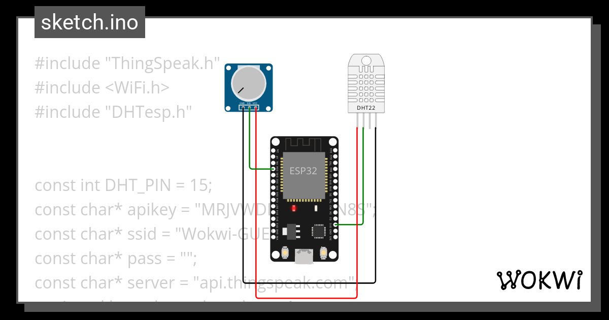 thingspeak potensiometer - Wokwi ESP32, STM32, Arduino Simulator