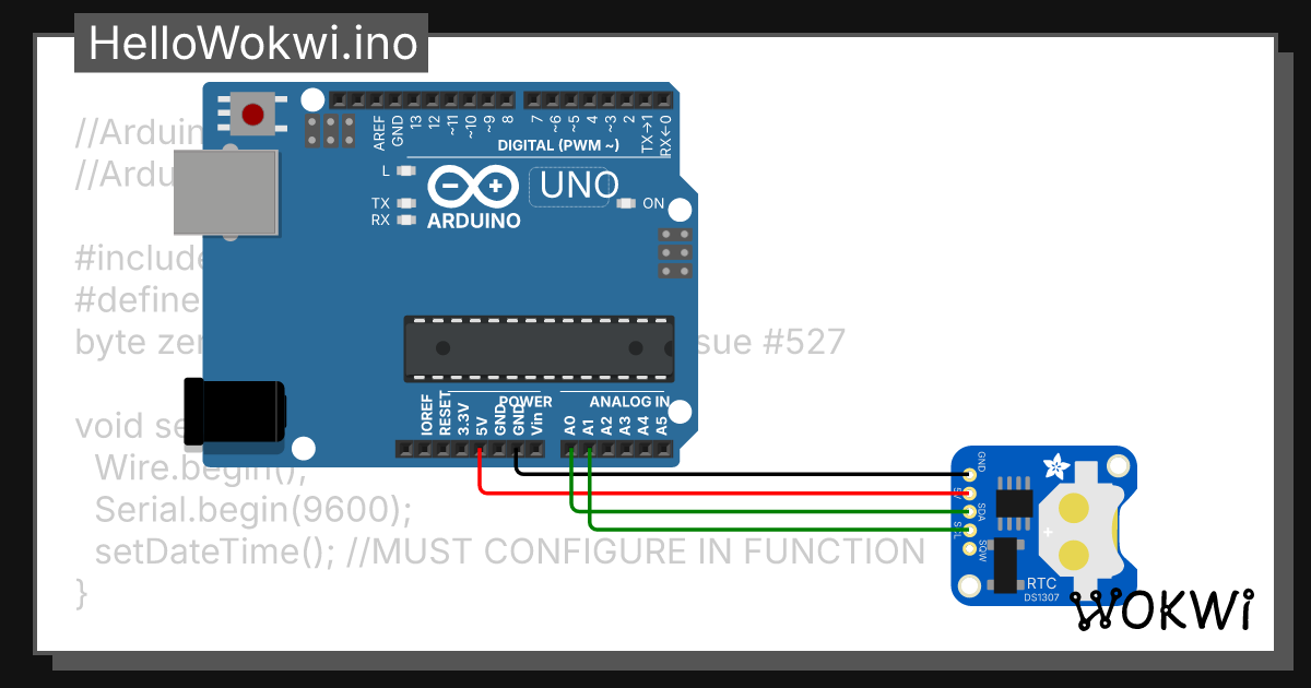 Hellowokwi ino wokwi esp32 stm32 arduino simulator