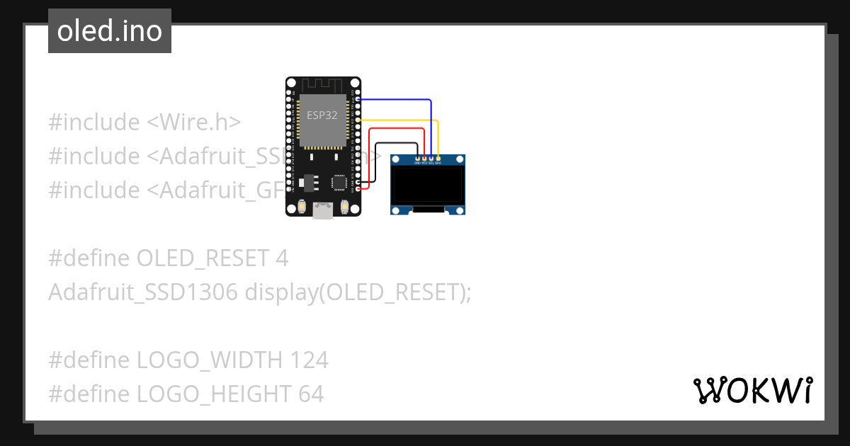oled.ino - Wokwi Arduino and ESP32 Simulator