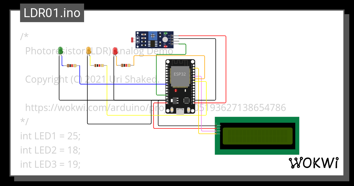 Ldr Ino Wokwi Esp Stm Arduino Simulator