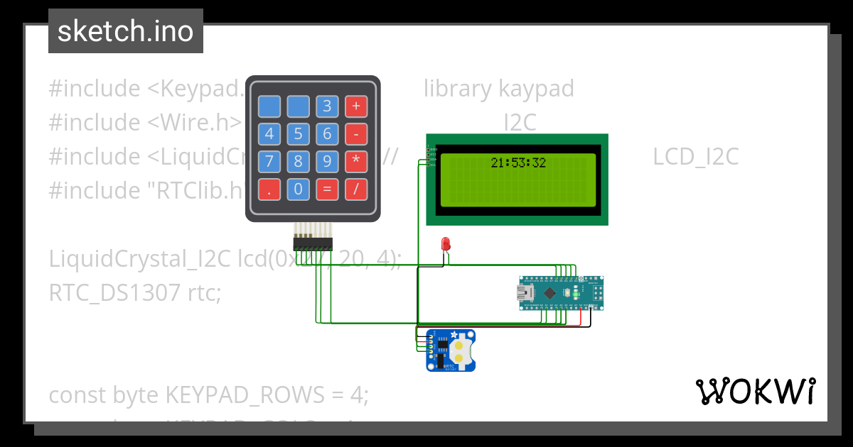 Alarm Lcd Rtc Ino Wokwi Arduino And Esp Simulator My Xxx Hot Girl 1941